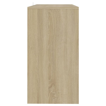 Console Table Sonoma Oak 89x41x76.5 cm Steel