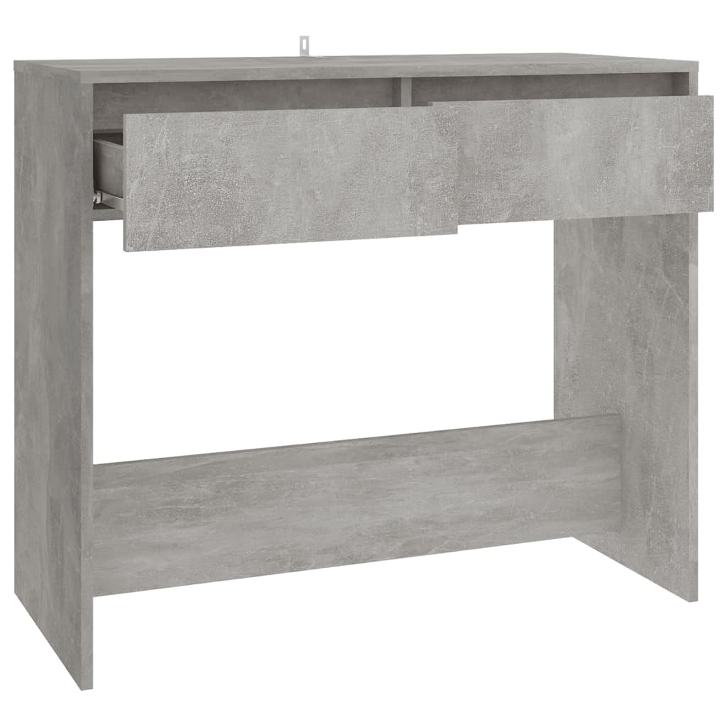 Console Table Concrete Grey 89x41x76.5 cm Steel