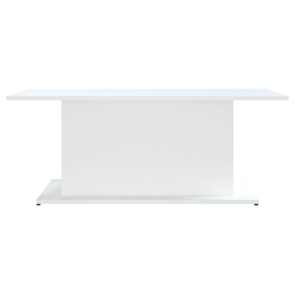 Coffee Table White 102x55.5x40 cm Engineered Wood
