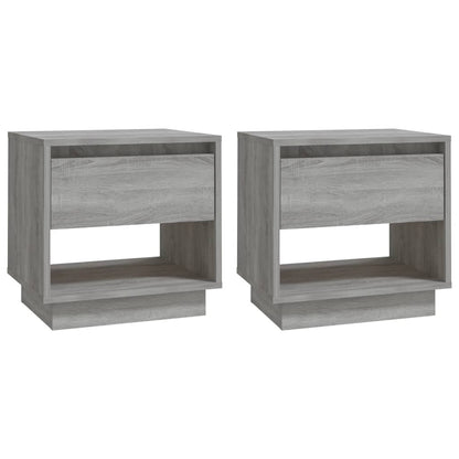 Bedside Cabinets 2 pcs Grey Sonoma 45x34x44 cm Engineered Wood