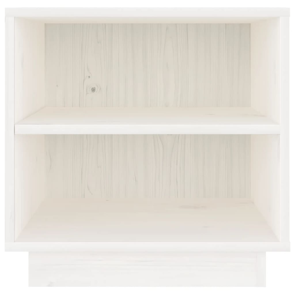 Bedside Cabinets 2 pcs White 40x34x40 cm Solid Wood Pine