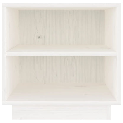 Bedside Cabinets 2 pcs White 40x34x40 cm Solid Wood Pine