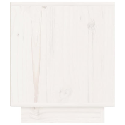 Bedside Cabinets 2 pcs White 40x34x40 cm Solid Wood Pine