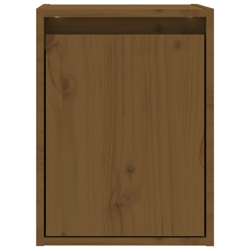 Wall Cabinets 2 pcs Honey Brown 30x30x40 cm Solid Wood Pine