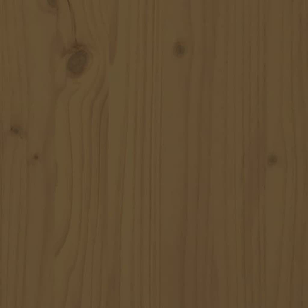 Bedside Cabinet Honey Brown 40x34x40 cm Solid Wood Pine