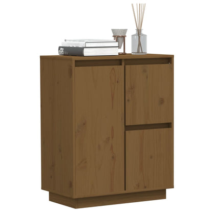 Sideboard Honey Brown 60x34x75 cm Solid Wood Pine