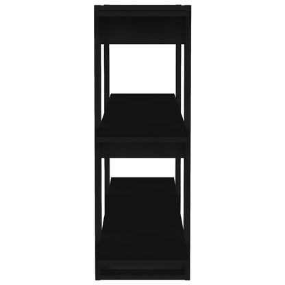 Book Cabinet/Room Divider Black 100x30x87 cm