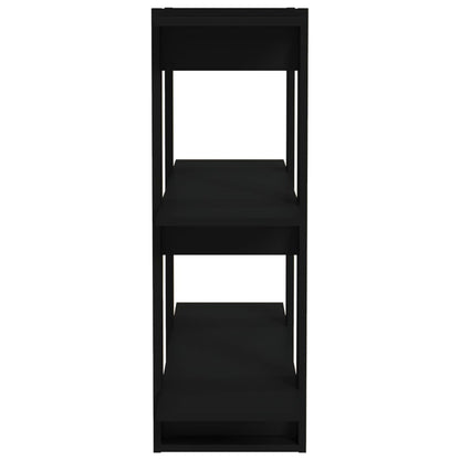 Book Cabinet/Room Divider Black 80x30x87 cm