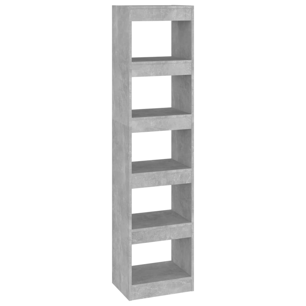 Book Cabinet/Room Divider Concrete Grey 40x30x166 cm
