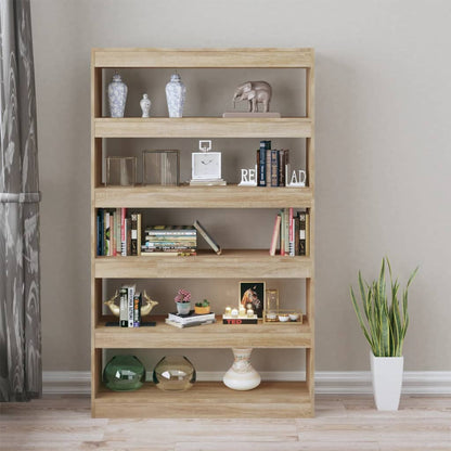 Book Cabinet/Room Divider Sonoma Oak 100x30x166 cm