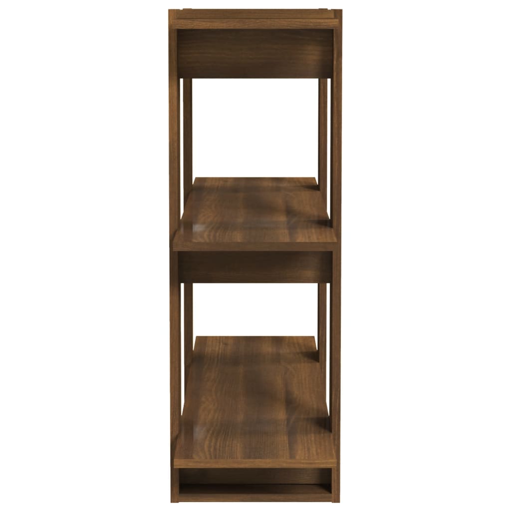 Book Cabinet/Room Divider Brown Oak 80x30x87 cm