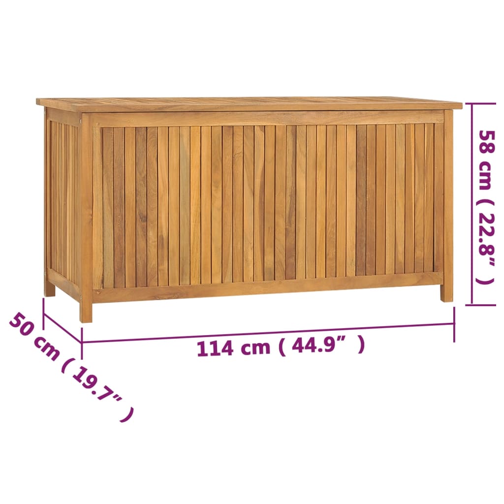 Garden Box 114x50x58 cm Solid Wood Teak