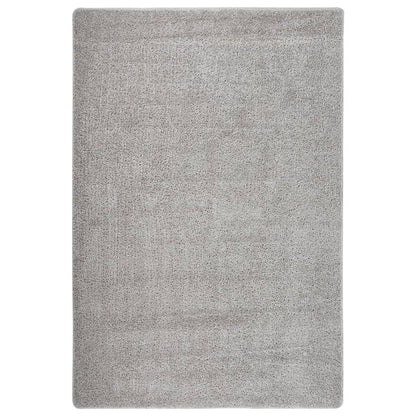 Shaggy Rug Light Grey 140x200 cm Anti Slip