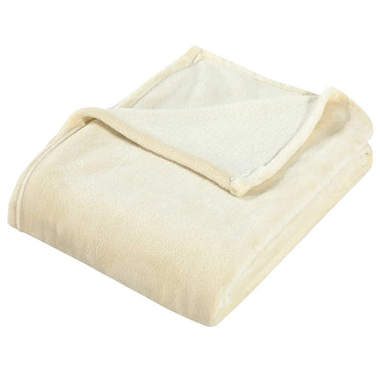 Blanket Cream 200x240 cm Polyester
