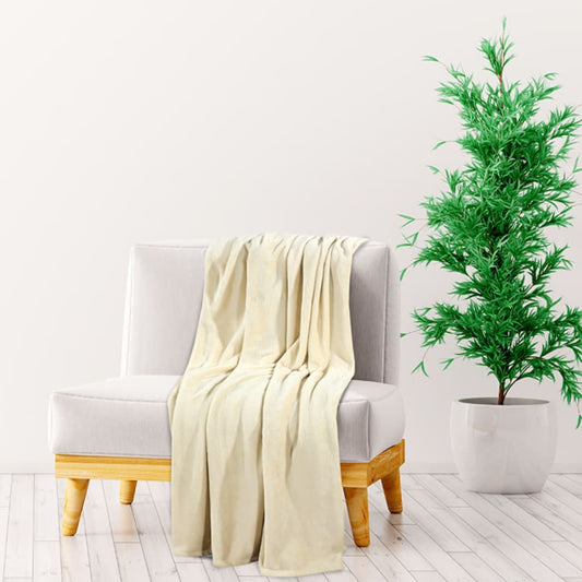Blanket Cream 200x240 cm Polyester
