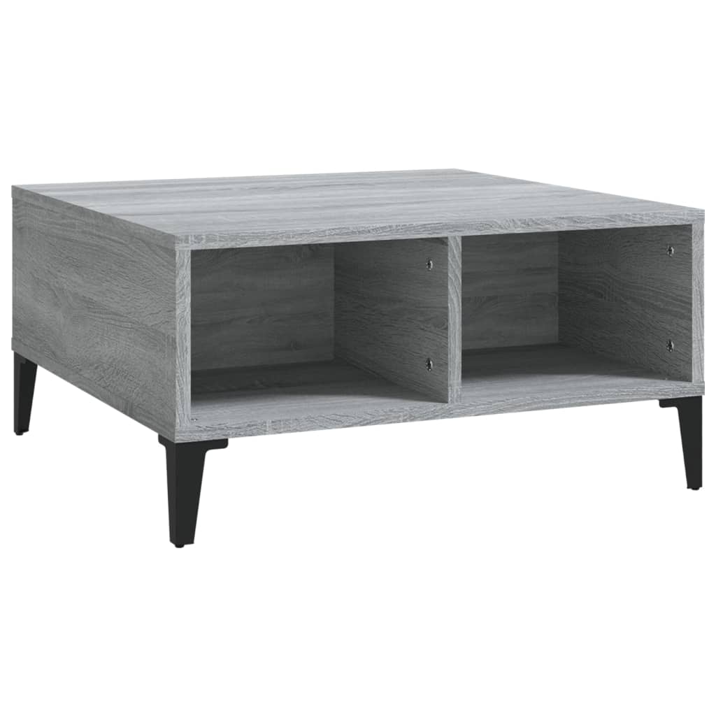 Coffee Table Grey Sonoma 60x60x30 cm Engineered Wood