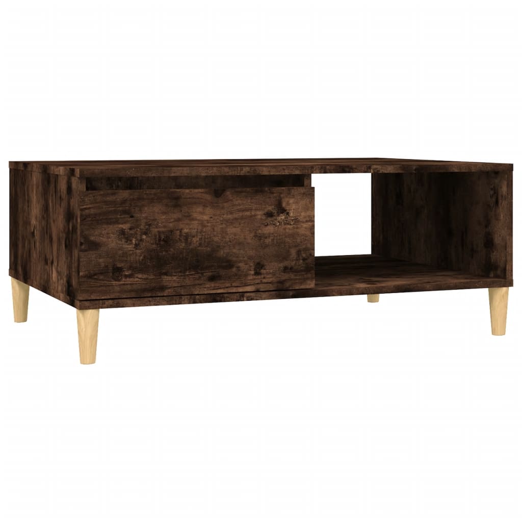 Coffee Table Smoked Oak 90x60x35 cm Engineered Wood