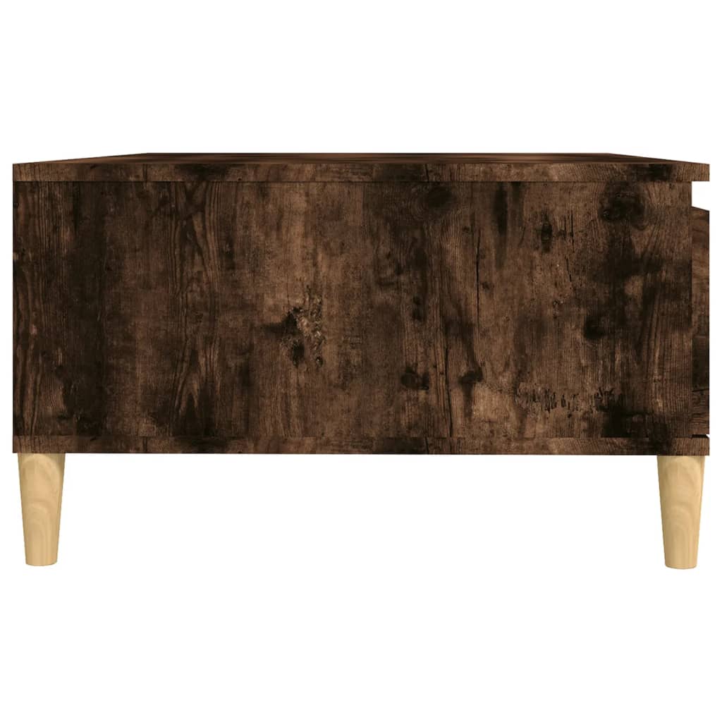 Coffee Table Smoked Oak 90x60x35 cm Engineered Wood