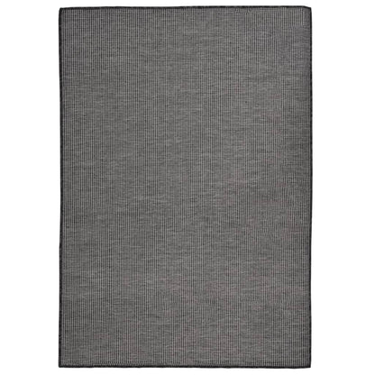 Outdoor Flatweave Rug 160x230 cm Grey