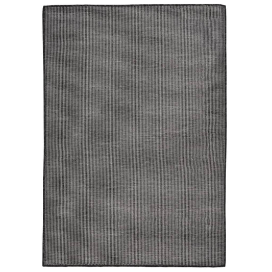 Outdoor Flatweave Rug 160x230 cm Grey