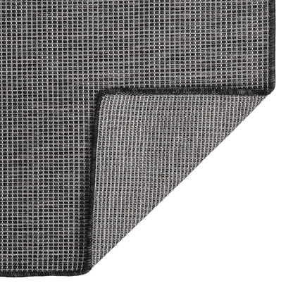 Outdoor Flatweave Rug 160x230 cm Grey