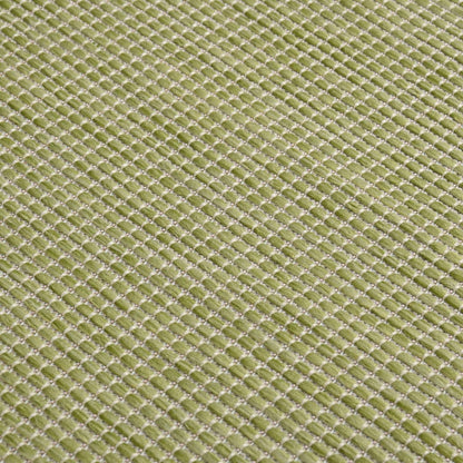 Outdoor Flatweave Rug 100x200 cm Green