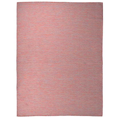 Outdoor Flatweave Rug 120x170 cm Red