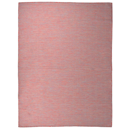 Outdoor Flatweave Rug 120x170 cm Red