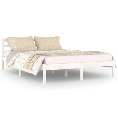 Day Bed Solid Wood Pine 140x200 cm Double White