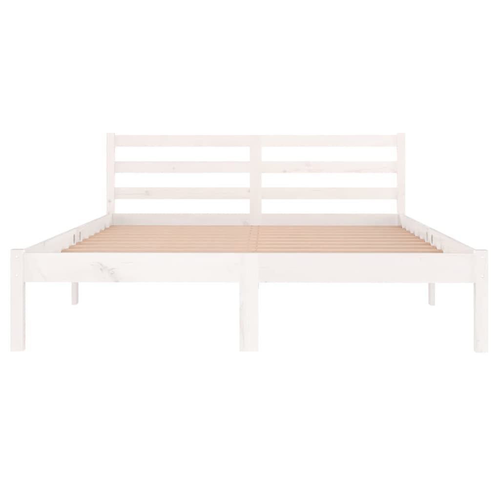 Day Bed Solid Wood Pine 140x200 cm Double White