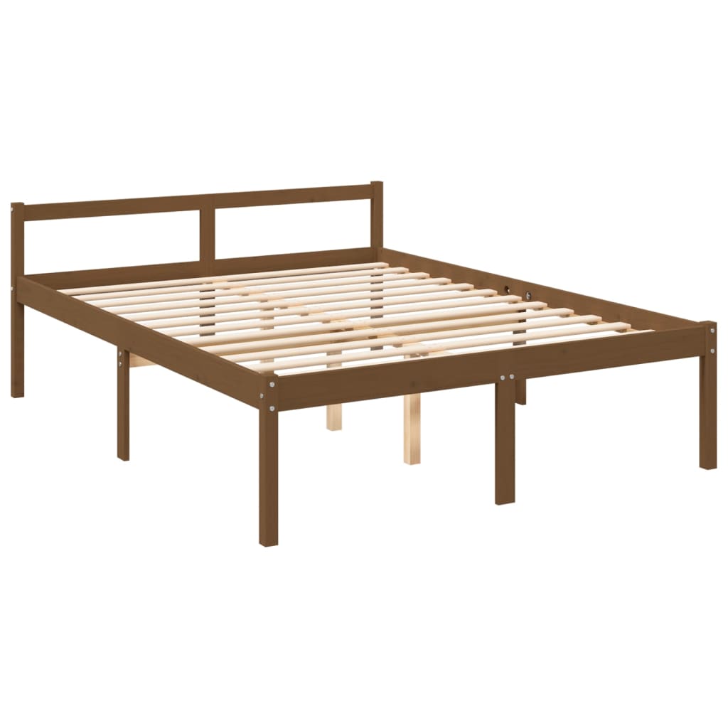 Senior Bed without Mattress Honey Brown 150x200cm King Size