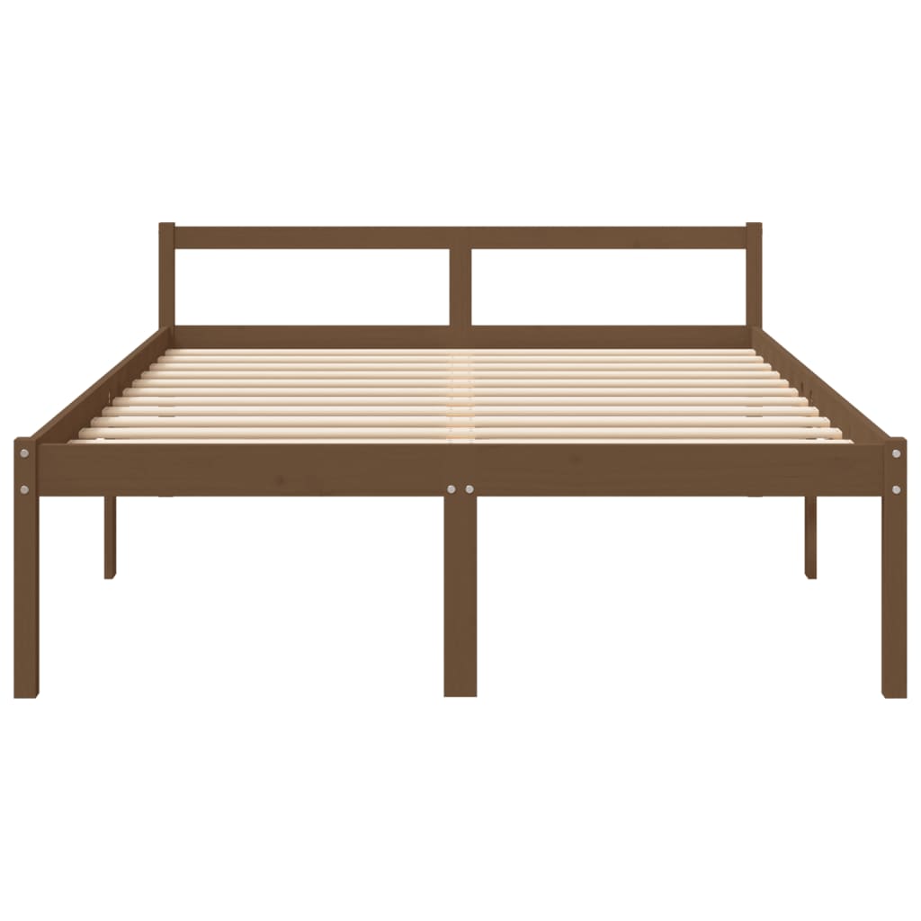 Senior Bed without Mattress Honey Brown 150x200cm King Size