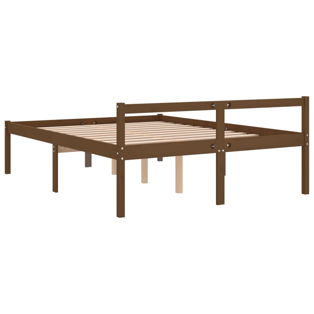 Senior Bed without Mattress Honey Brown 150x200cm King Size