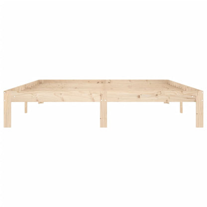 Bed Frame without Mattress Solid Wood Pine 160x200cm