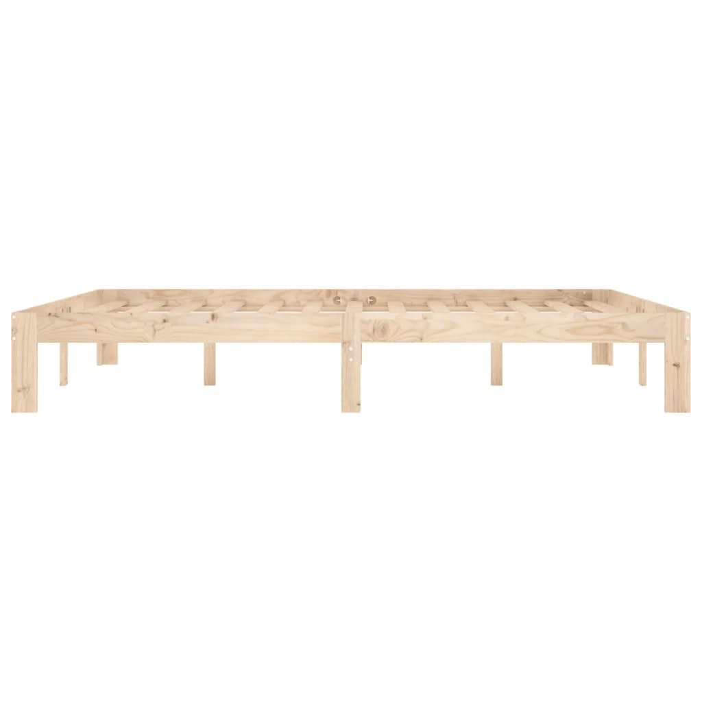 Bed Frame without Mattress Solid Wood Pine 160x200cm