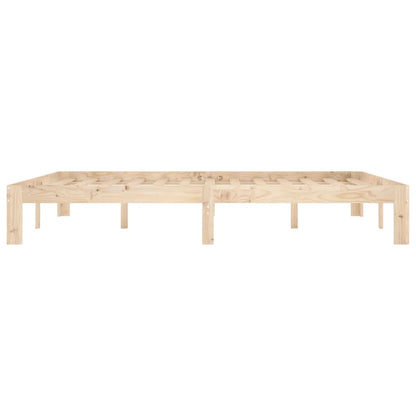 Bed Frame without Mattress Solid Wood Pine 160x200cm