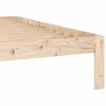 Bed Frame without Mattress Solid Wood Pine 160x200cm