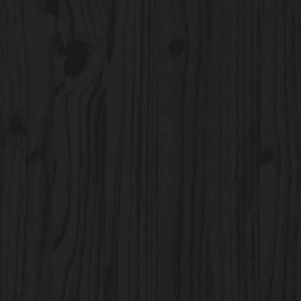Book Cabinet/Room Divider Black 41x35x57 cm Solid Wood Pine