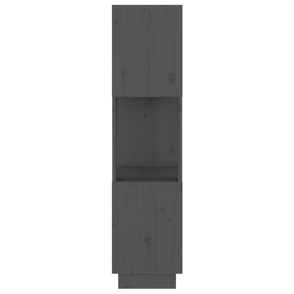 Book Cabinet/Room Divider Grey 51x25x101 cm Solid Wood Pine
