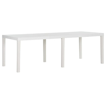 Garden Table 220x90x72 cm PP White