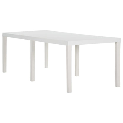 Garden Table 220x90x72 cm PP White