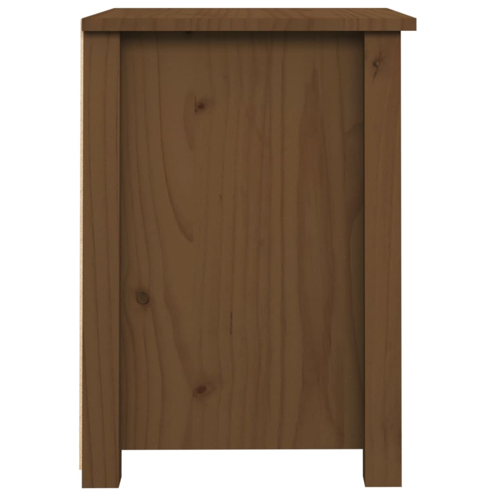 Bedside Cabinet Honey Brown 40x35x49 cm Solid Wood Pine