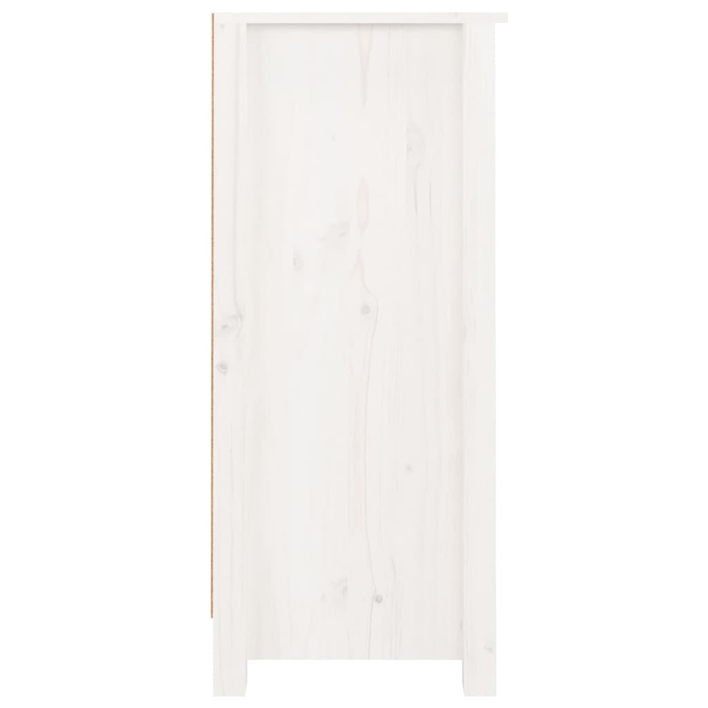 Sideboards 2 pcs White 40x35x80 cm Solid Wood Pine