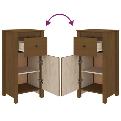 Sideboard Honey Brown 40x35x80 cm Solid Wood Pine