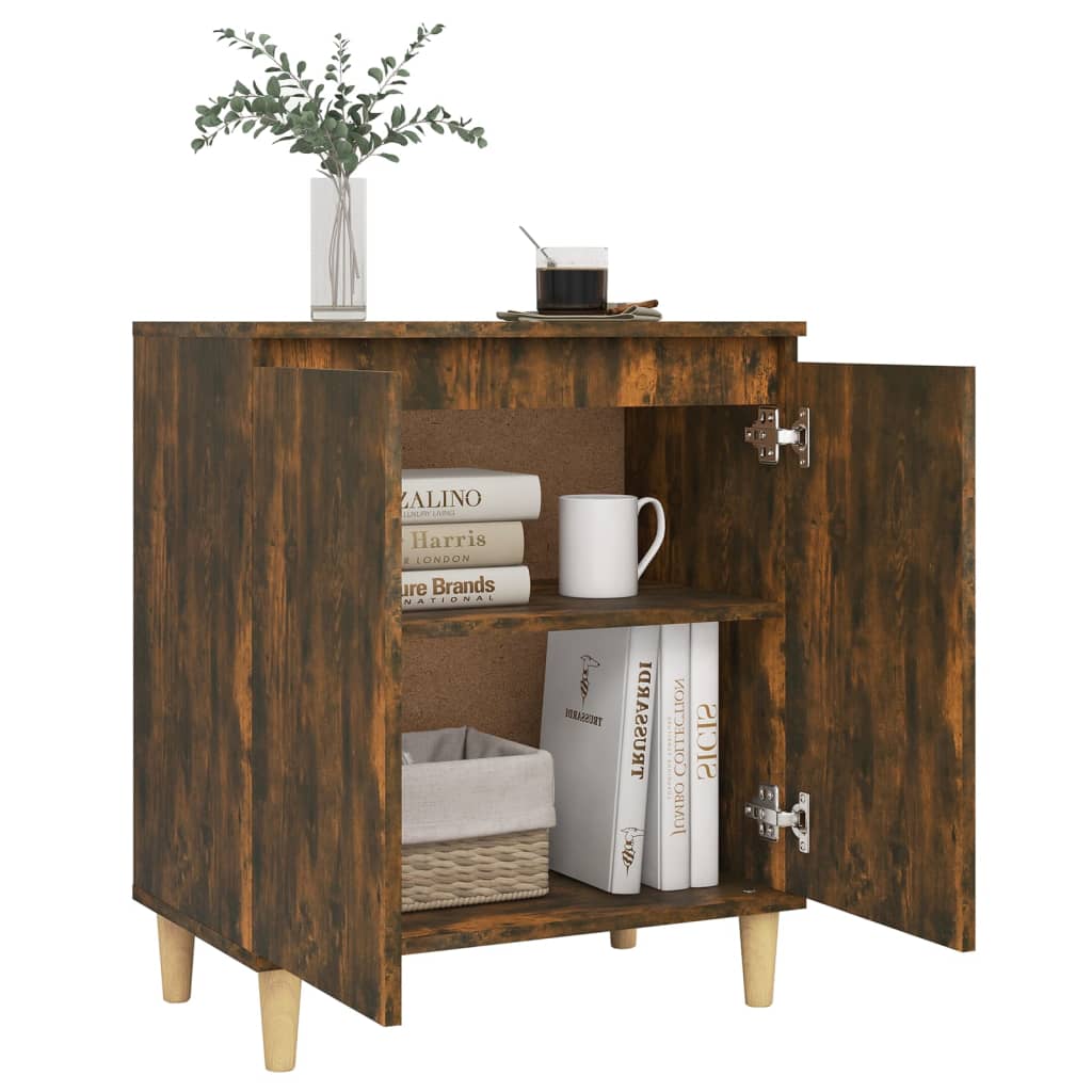 Sideboard Smoked Oak 60x35x70 cm Engineered Wood