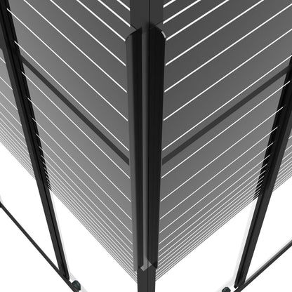 Stripe Shower Cabin ESG 80x80x180 cm Black