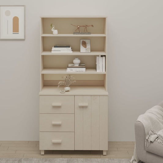 Highboard HAMAR Solid Wood Pine Honey Brown