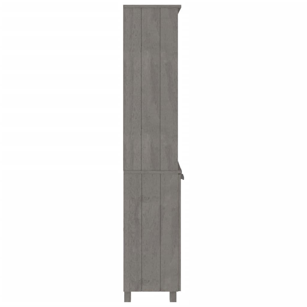 Highboard HAMAR Solid Wood Pine Light Grey