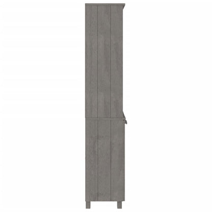 Highboard HAMAR Solid Wood Pine Light Grey
