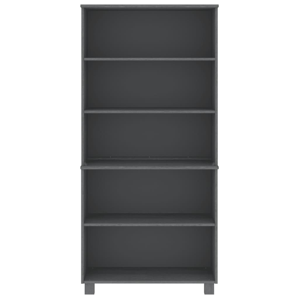 Highboard HAMAR Solid Wood Pine Dark Grey